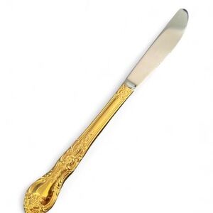 GOLD Plated Silverware Dinner Knife 9" NEW NEVER USED made in Japan